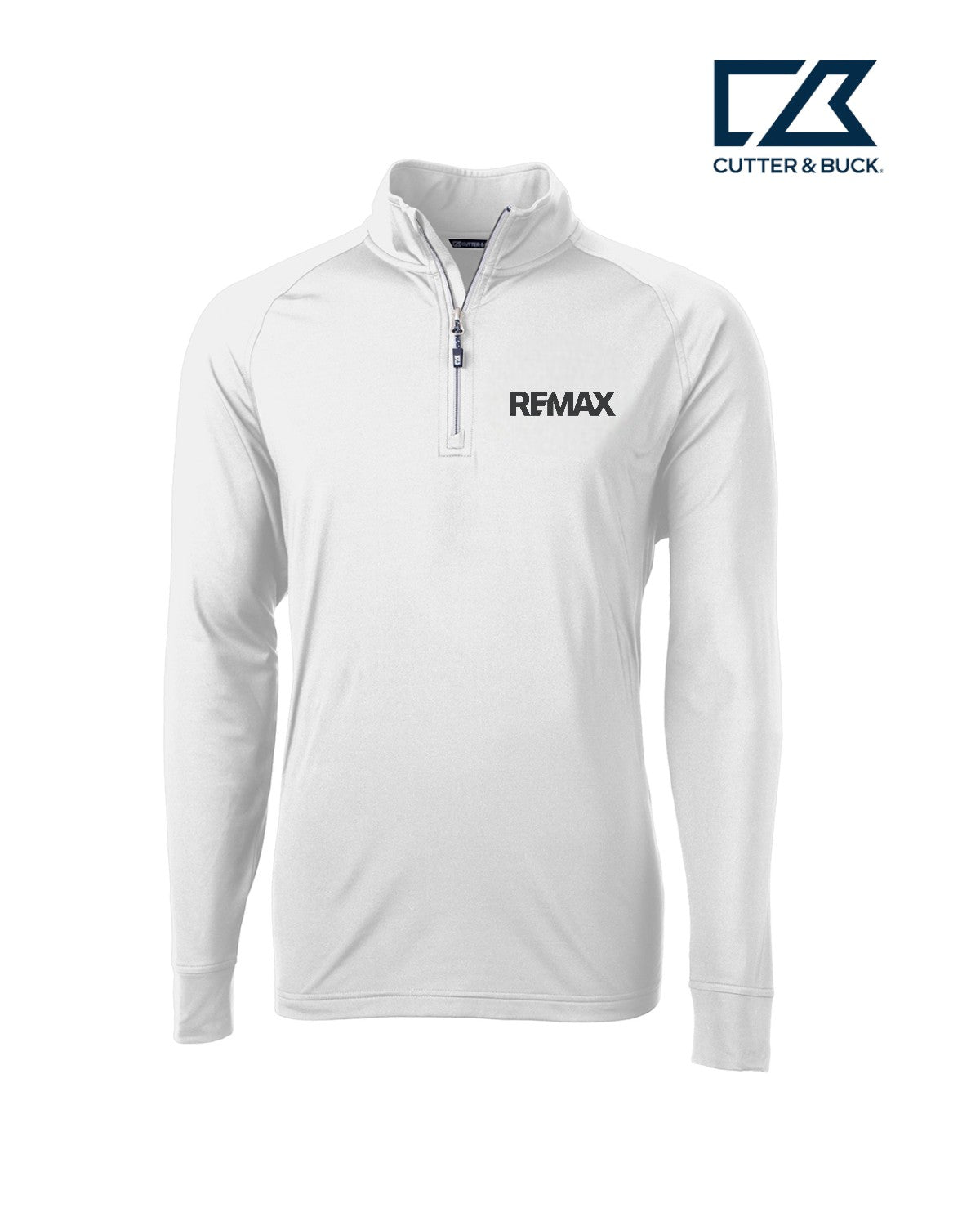 Brand Refresh Cutter & Buck Adapt Eco Knit Stretch Recycled Mens Quarter Zip Pullover