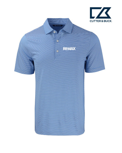 Brand Refresh Cutter & Buck Forge Eco Double Stripe Stretch Recycled Mens Polo