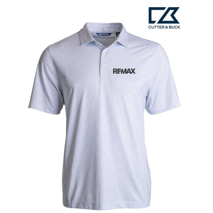 Brand Refresh Cutter & Buck Pike Eco Pebble Print Stretch Recycled Mens Polo