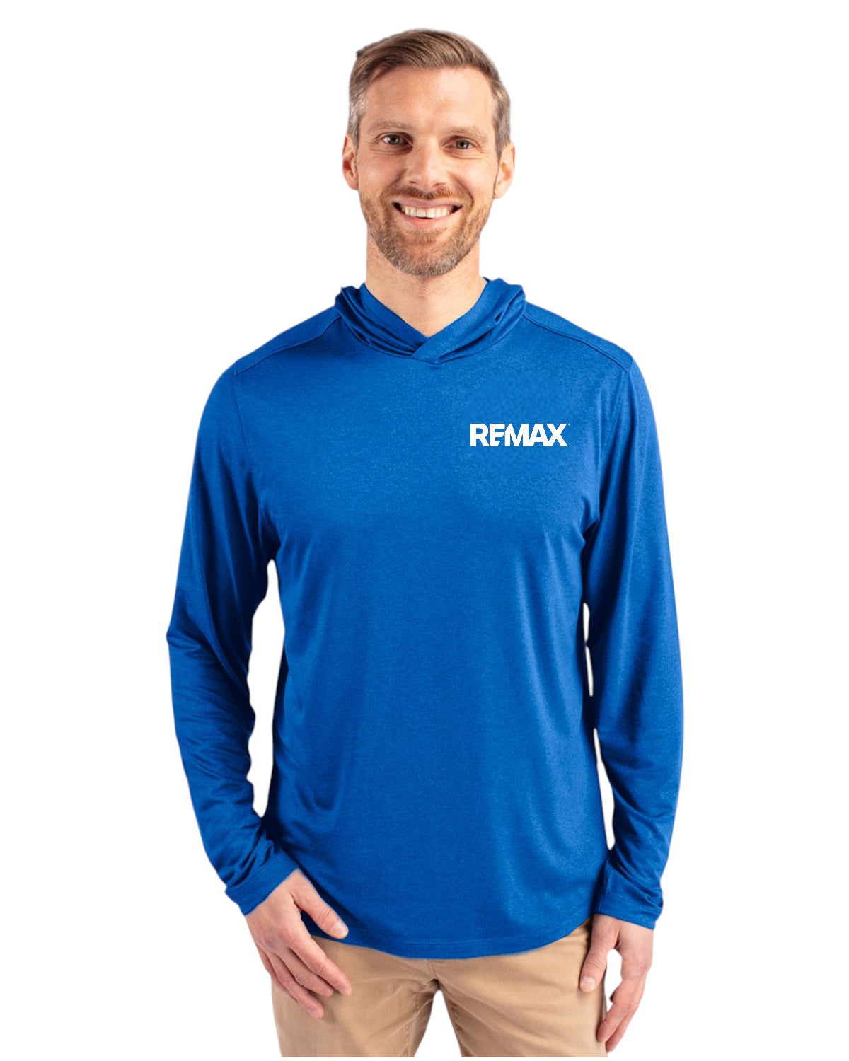 Brand Refresh Cutter & Buck Coastline Epic Comfort Eco Recycled Mens Hooded Shirt