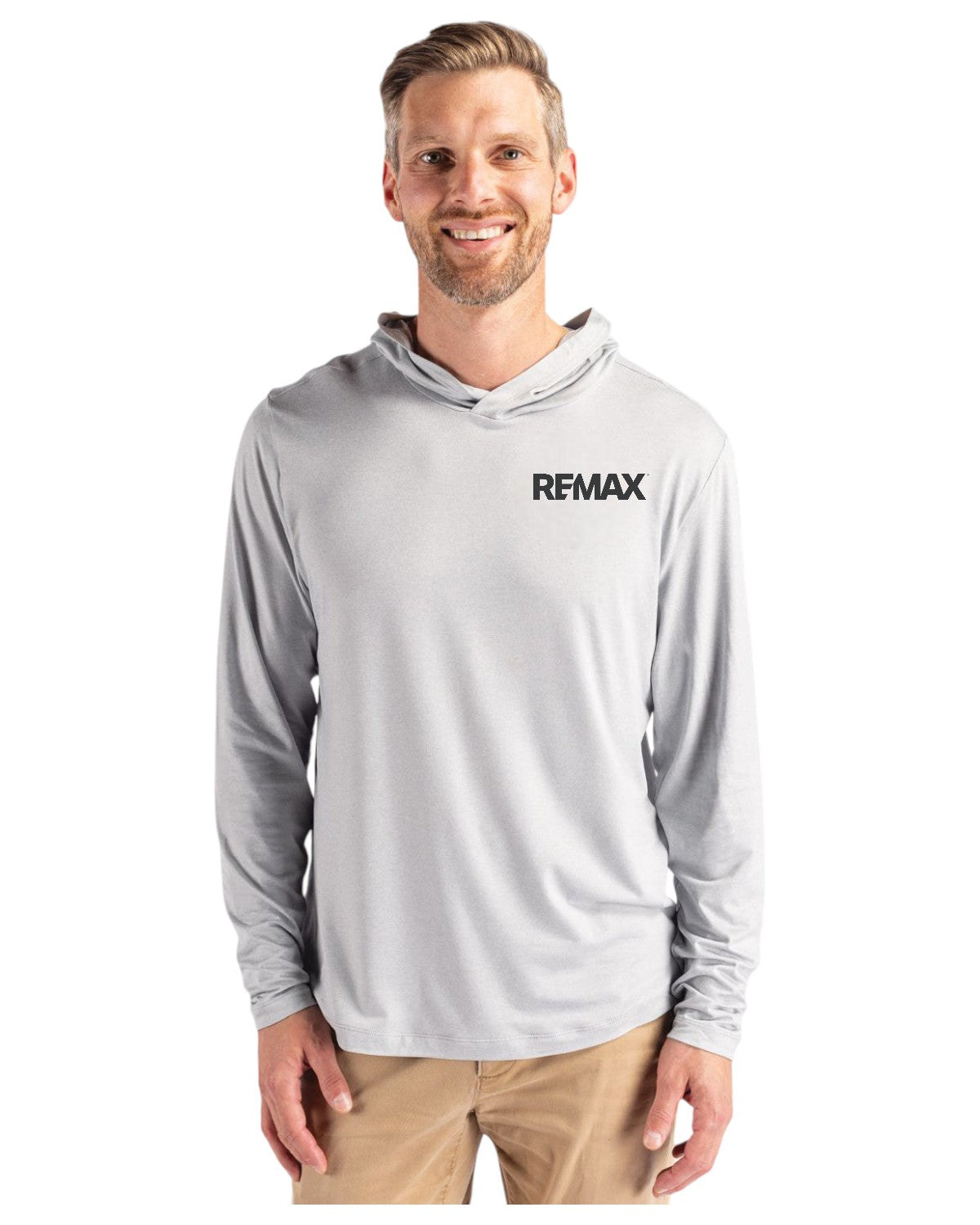 Brand Refresh Cutter & Buck Coastline Epic Comfort Eco Recycled Mens Hooded Shirt