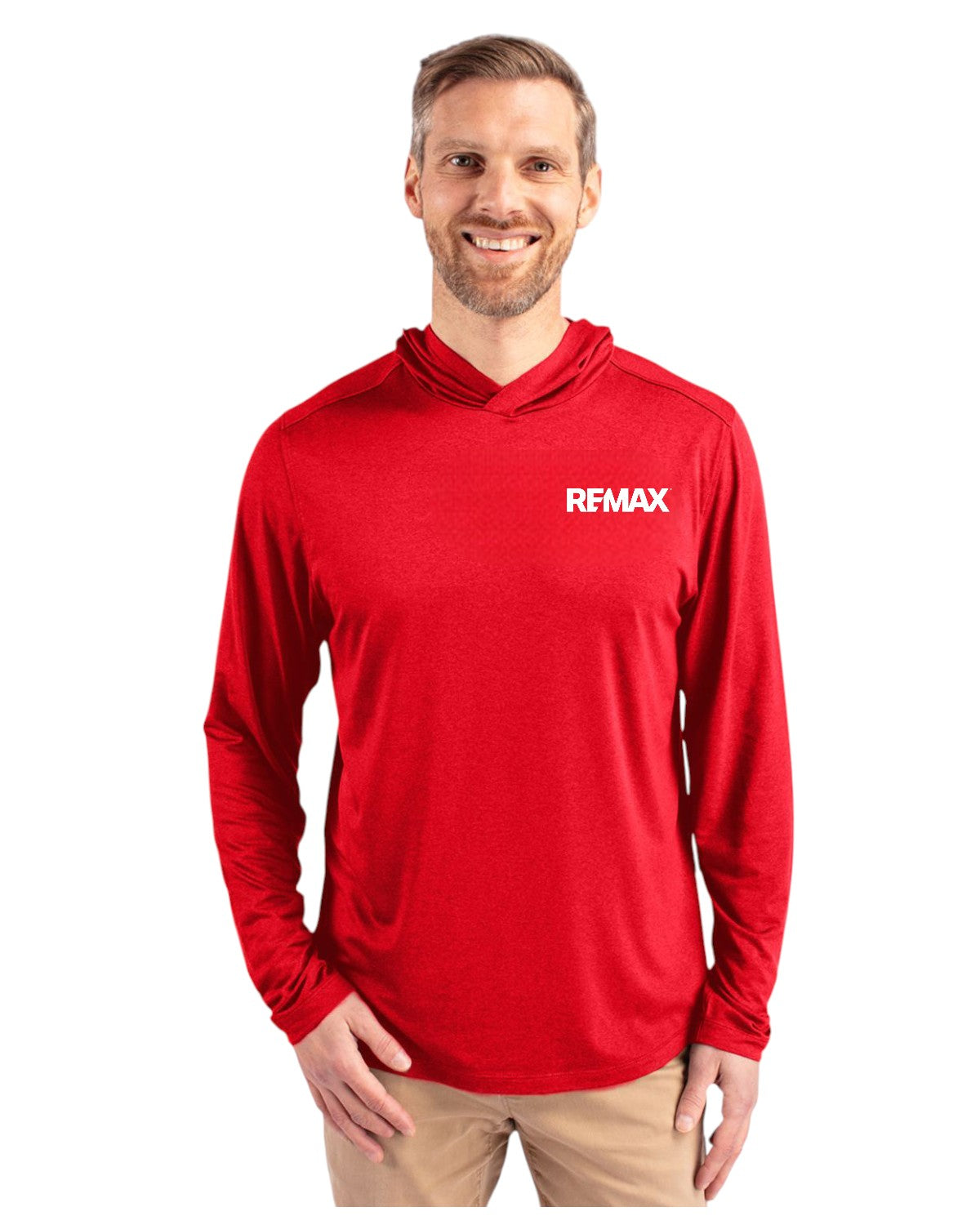 Brand Refresh Cutter & Buck Coastline Epic Comfort Eco Recycled Mens Hooded Shirt