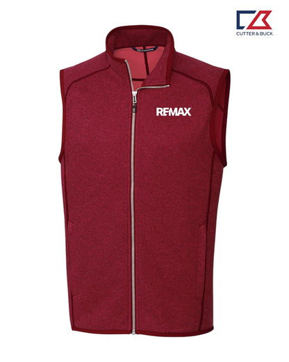 Brand Refresh Cutter & Buck Mainsail Sweater-Knit Mens Full Zip Vest - Embroidered