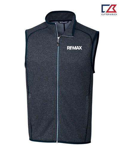 Brand Refresh Cutter & Buck Mainsail Sweater-Knit Mens Full Zip Vest - Embroidered