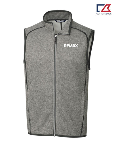 Brand Refresh Cutter & Buck Mainsail Sweater-Knit Mens Full Zip Vest - Embroidered
