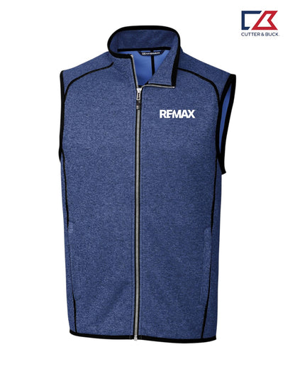 Brand Refresh Cutter & Buck Mainsail Sweater-Knit Mens Full Zip Vest - Embroidered