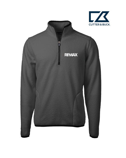 Brand Refresh Cutter & Buck Cascade Eco Sherpa Fleece Mens Quarter Zip Jacket