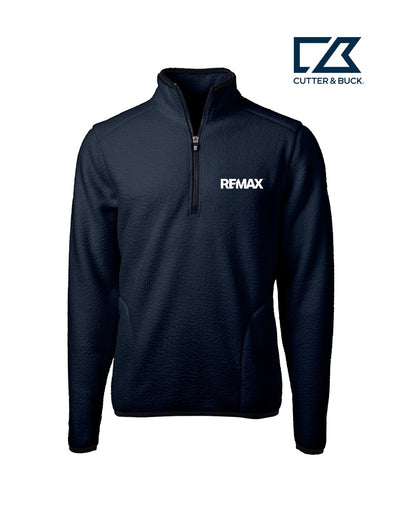 Brand Refresh Cutter & Buck Cascade Eco Sherpa Fleece Mens Quarter Zip Jacket