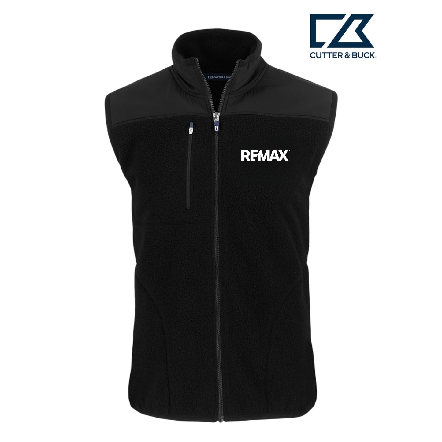 Brand Refresh Cutter & Buck Cascade Eco Sherpa Fleece Mens Vest