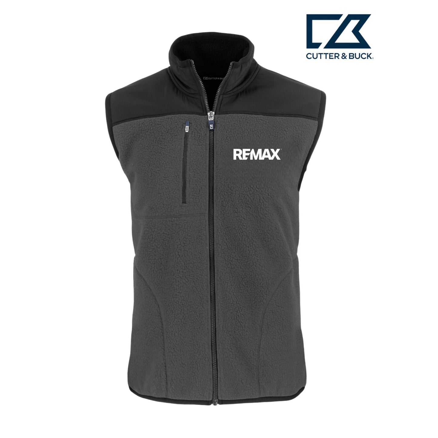 Brand Refresh Cutter & Buck Cascade Eco Sherpa Fleece Mens Vest