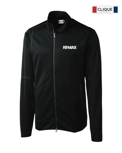 Brand Refresh Clique Helsa Performance Mens Full Zip Knit Jacket - Embroidered