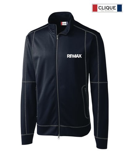 Black jacket with REMAX logo on a white background