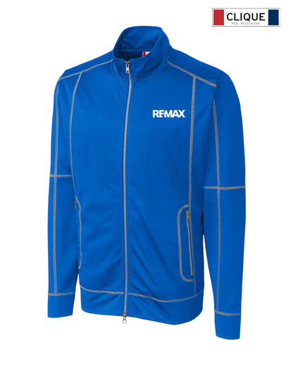 Brand Refresh Clique Helsa Performance Mens Full Zip Knit Jacket - Embroidered