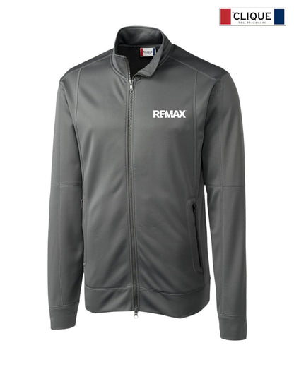 Brand Refresh Clique Helsa Performance Mens Full Zip Knit Jacket - Embroidered