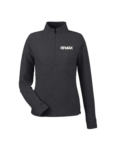 Brand Refresh Ladies' Spirit Textured Quarter-Zip - Embroidered
