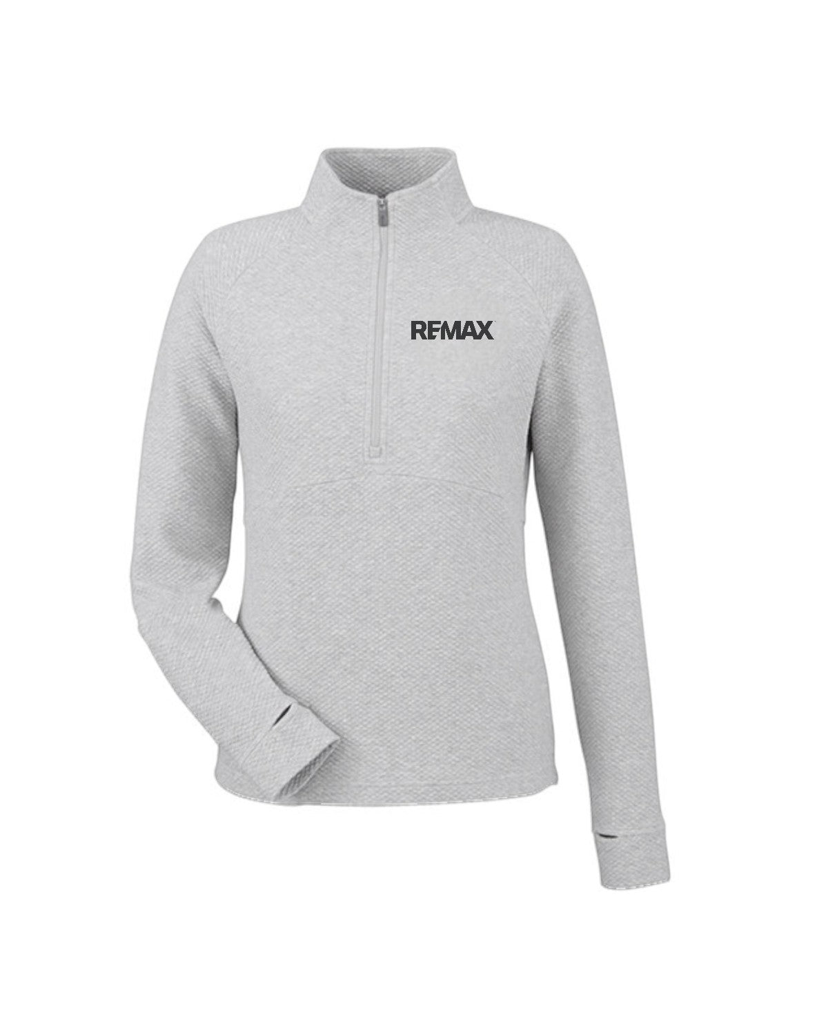 Brand Refresh Ladies' Spirit Textured Quarter-Zip - Embroidered