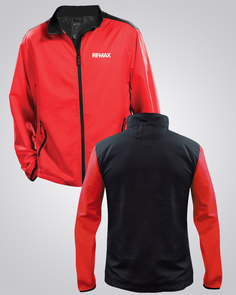 Men's Lightweight Color Block Jacket (Red) - REMAX Brand Refresh
