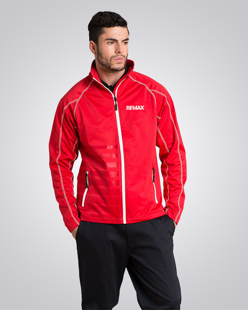 Men's Raglan Sleeve Lightweight Performance Jacket (Red) - REMAX Brand Refresh
