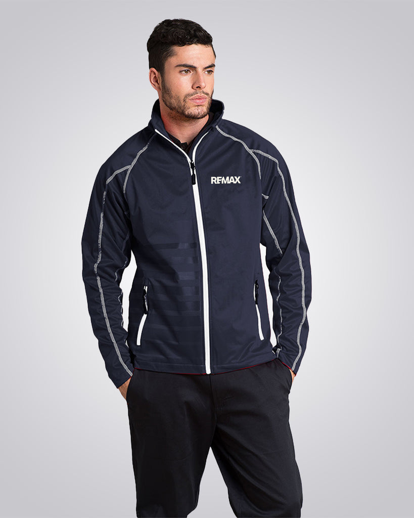 Men's Raglan Sleeve Lightweight Performance Jacket (Navy) - REMAX Brand Refresh