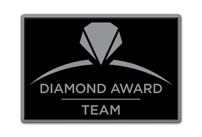 Diamond Award Team Pin - Black