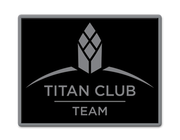 Titan Club Team Pin - Black