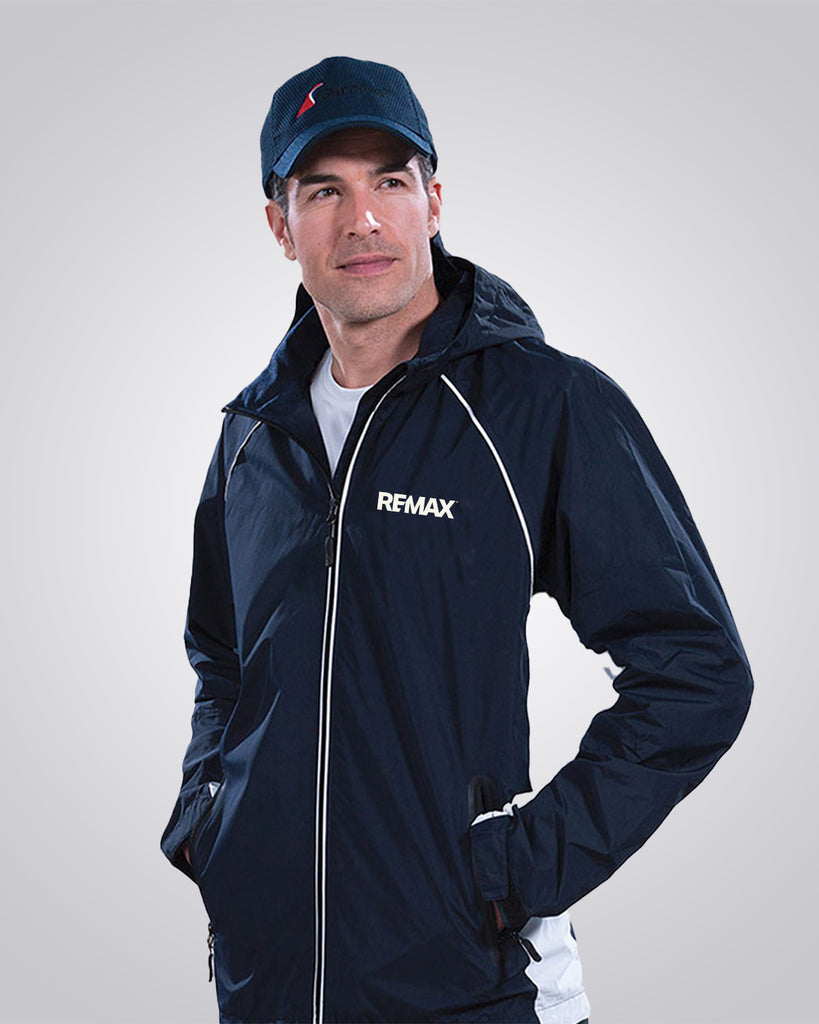 Men's Lightweight Spring Color Block Jacket With Detachable Hood - REMAX Brand Refresh