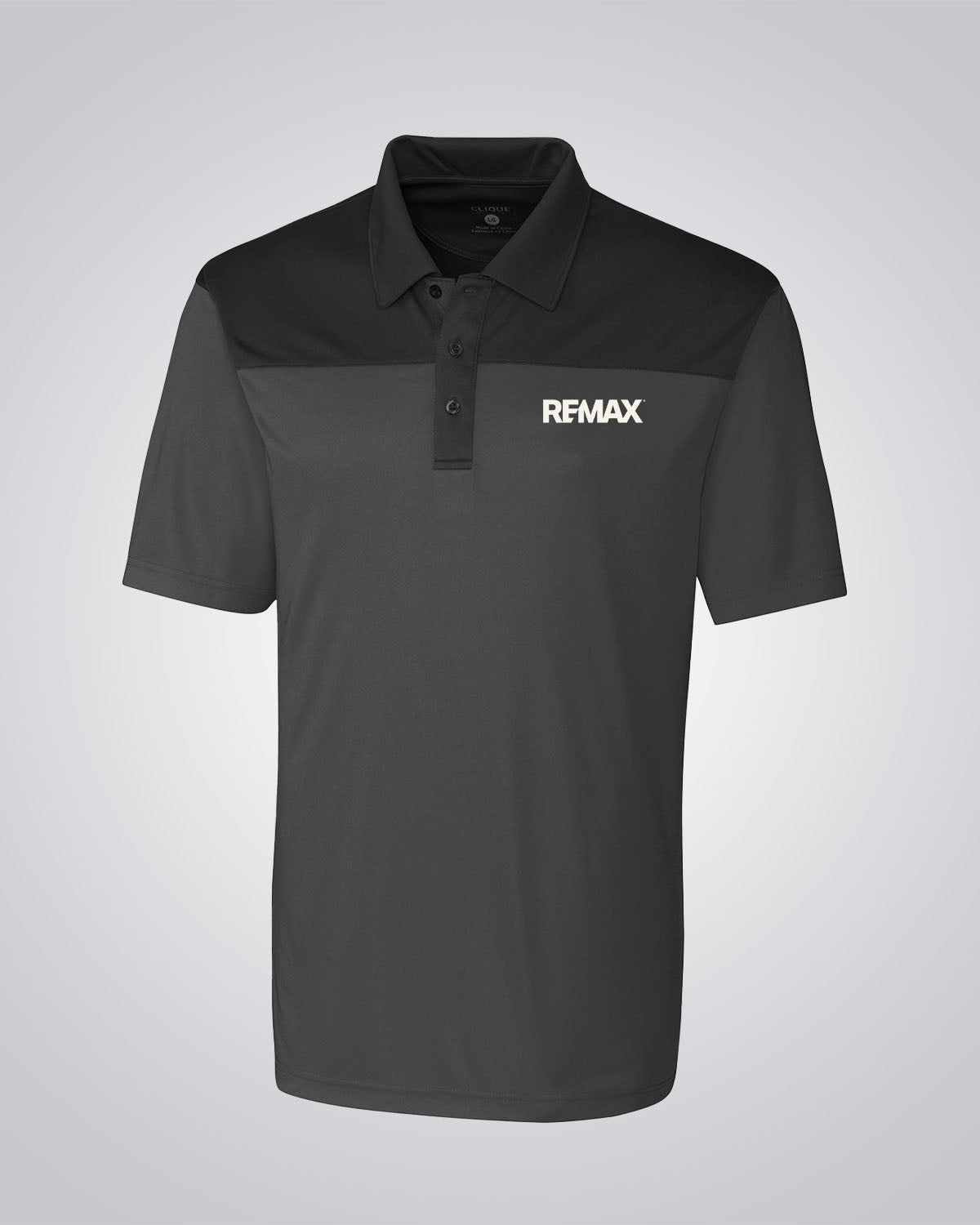 Clique Men's Parma Colorblock Polo (Black) - REMAX Brand Refresh
