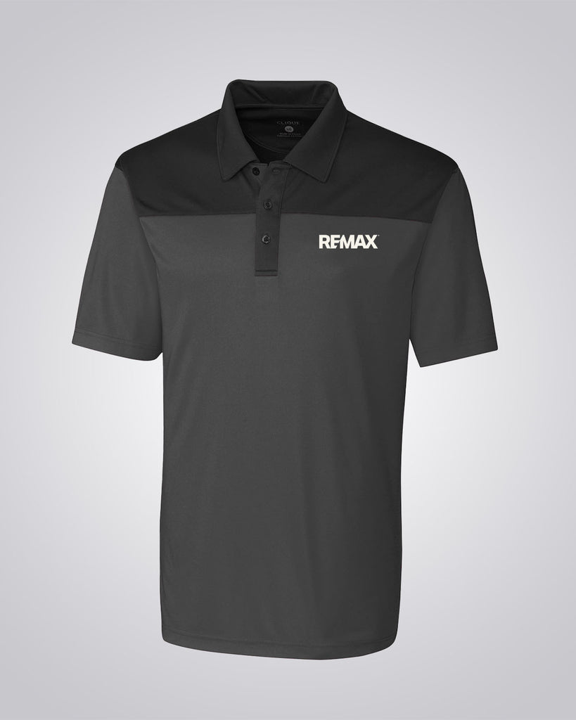 Clique Men's Parma Colorblock Polo (Black) - REMAX Brand Refresh
