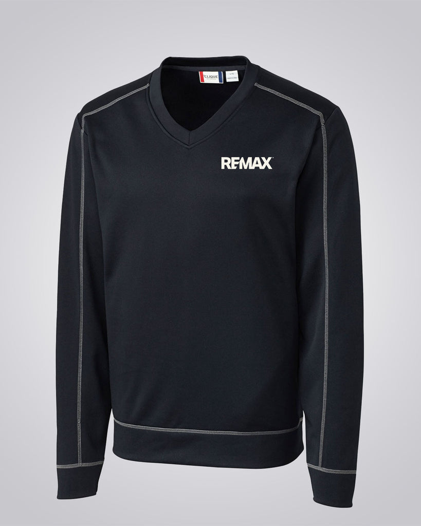 Clique Men's Helsa Vneck Sweater (Navy) - REMAX Brand Refresh