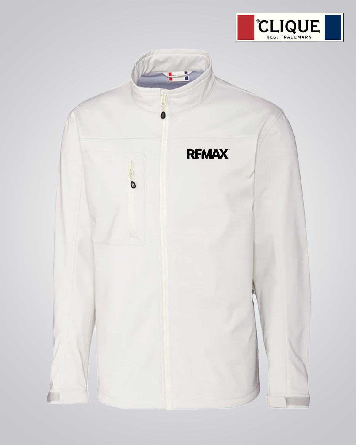 Clique Men's Telemark Softshell Jacket (White) - REMAX Brand Refresh
