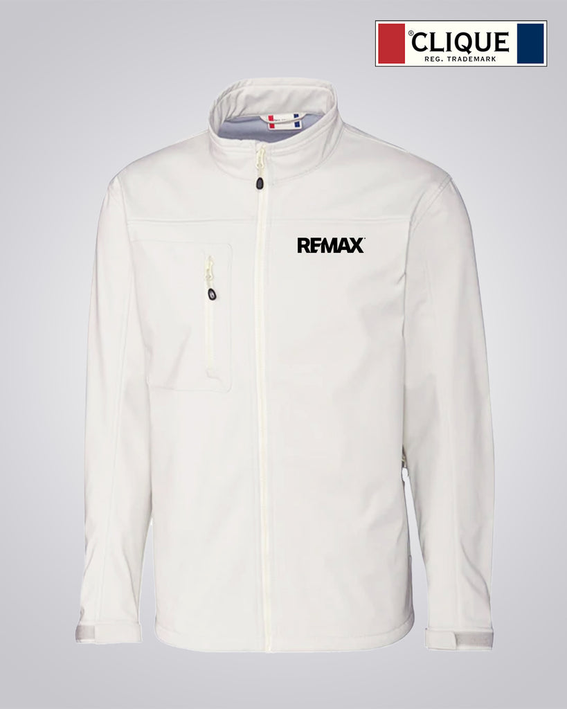 Clique Men's Telemark Softshell Jacket (White) - REMAX Brand Refresh
