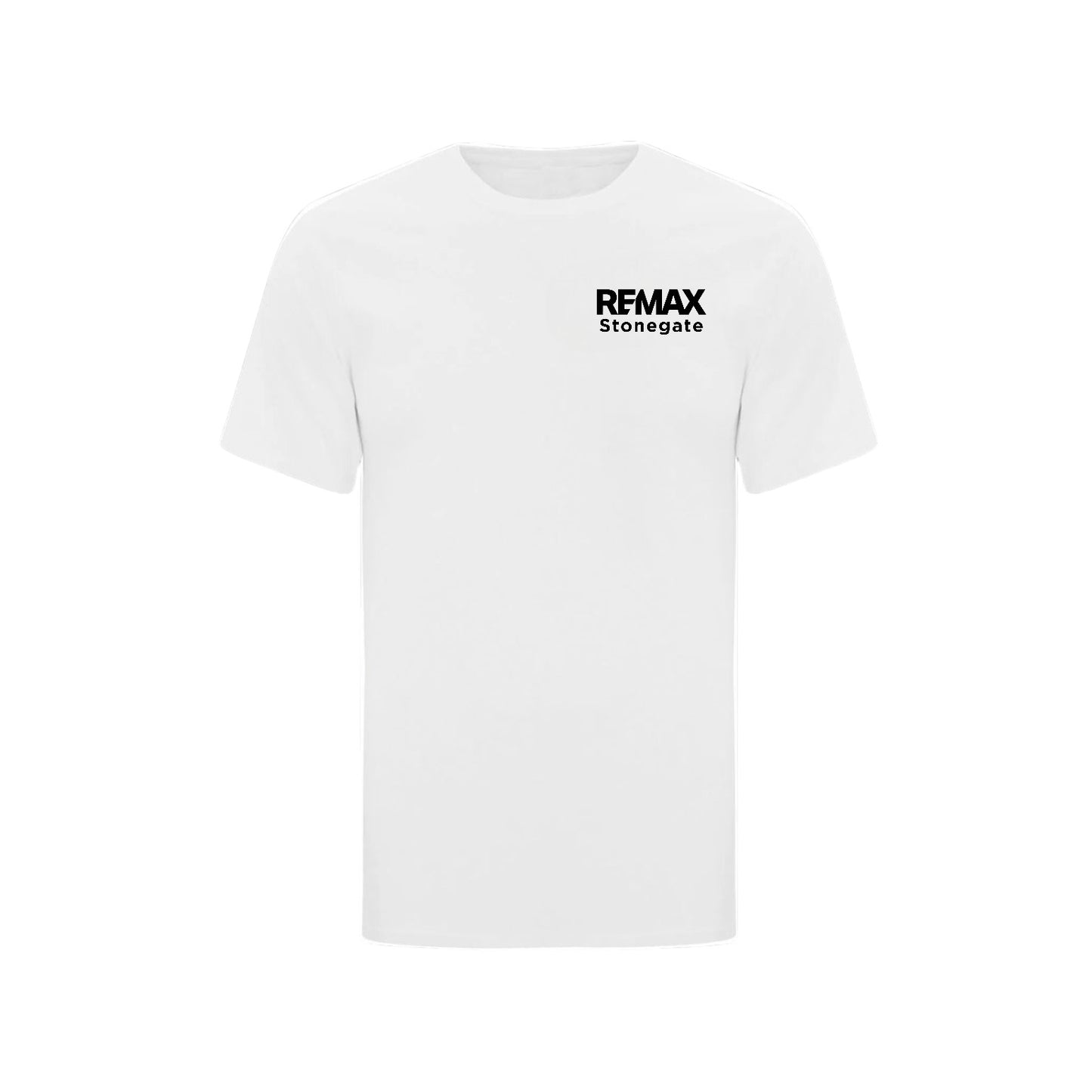 White pants with black accents on a white background