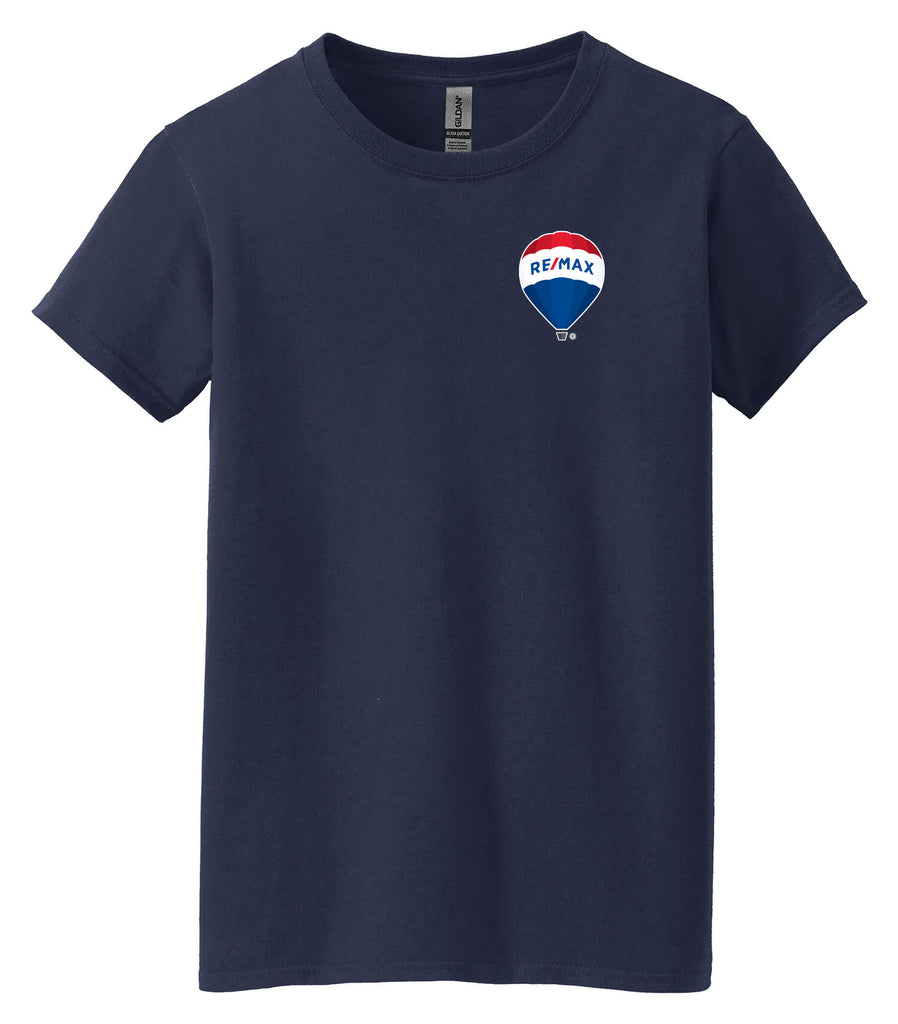 RE/MAX Balloon Ladies' T-Shirt (L/C) - Navy