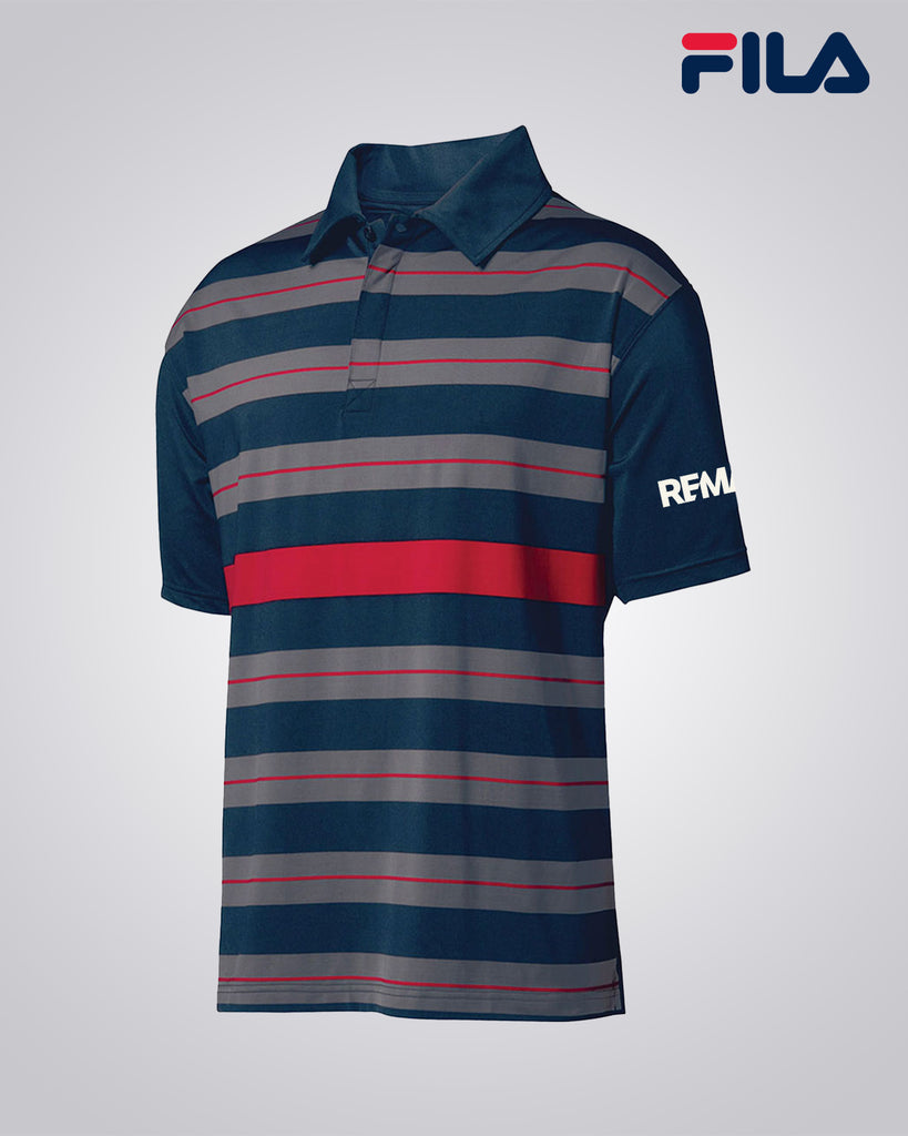 Fila Men's Bristol Engineered Striped Polo - REMAX Brand Refresh
