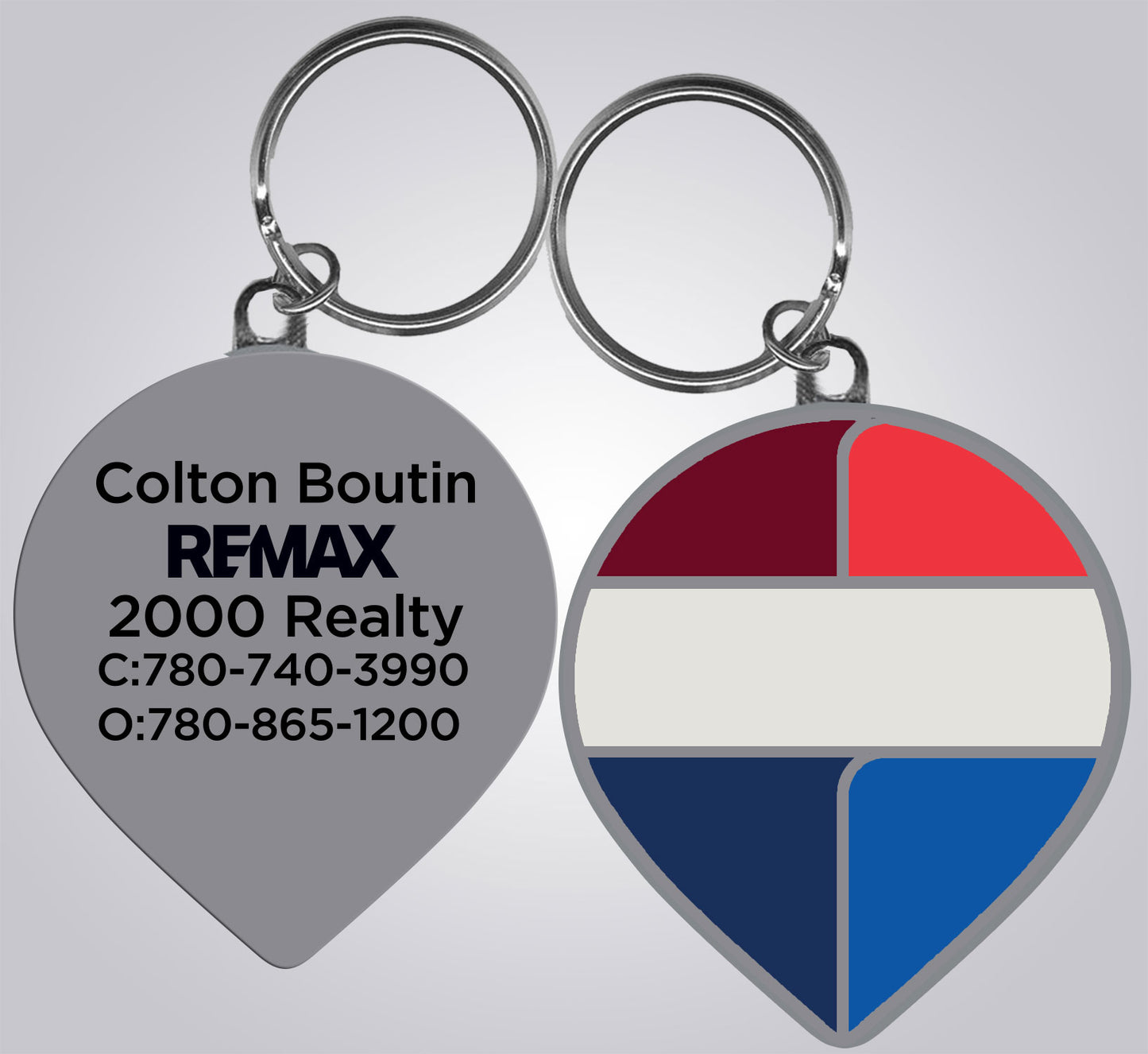 REMAX BALLOON 2.5" Metal Keychain - Brand Refresh - Full Color Logo Personalized [Minimum Order: 100 Pcs]