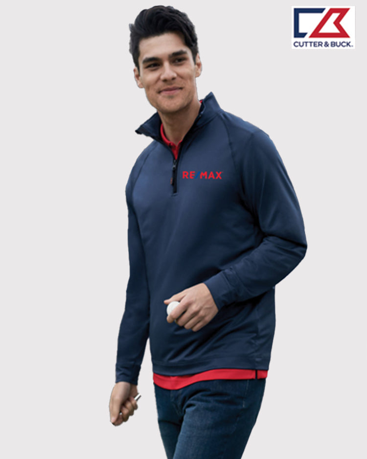 Cutter & Buck Men's Jackson Half Zip Overknit