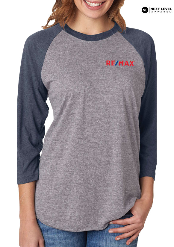 Next Level Unisex Triblend 3/4-Sleeve Raglan