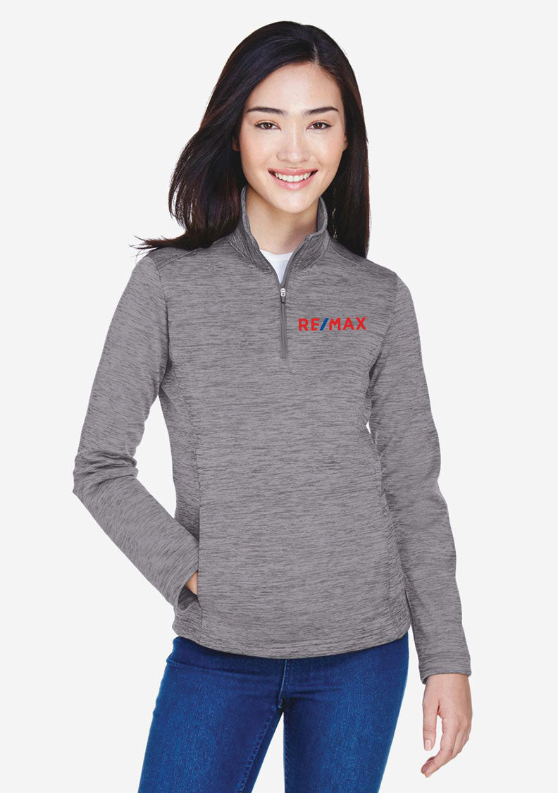 Ladies' Newbury Mélange Fleece Quarter-Zip