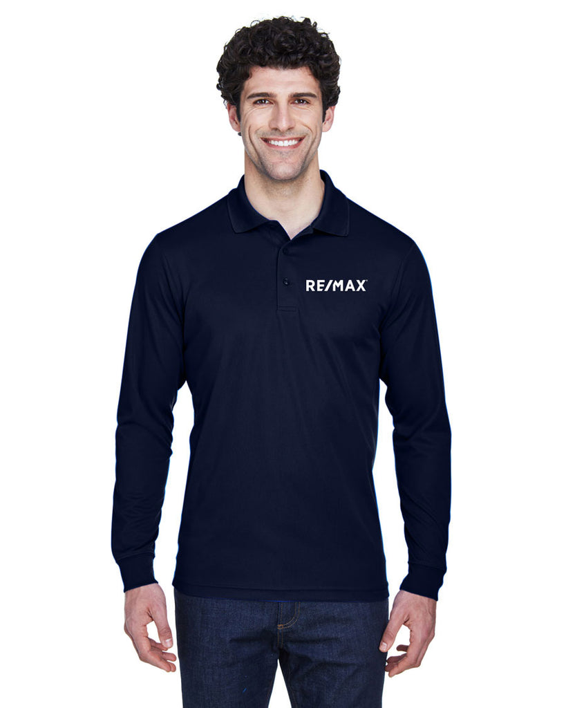 Men's Pinnacle Performance Long-Sleeve Piqué Polo