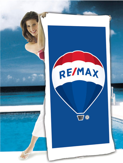 RE/MAX Balloon 30" x 60" Standard Weight Beach Towel