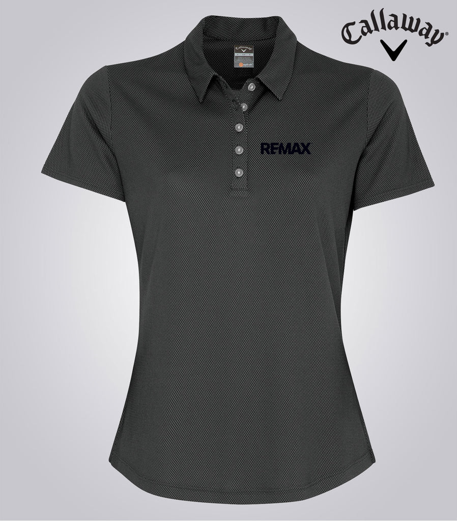 Callaway Ladies' Birdseye Polo - Brand Refresh - One Color Logo - Embroidered