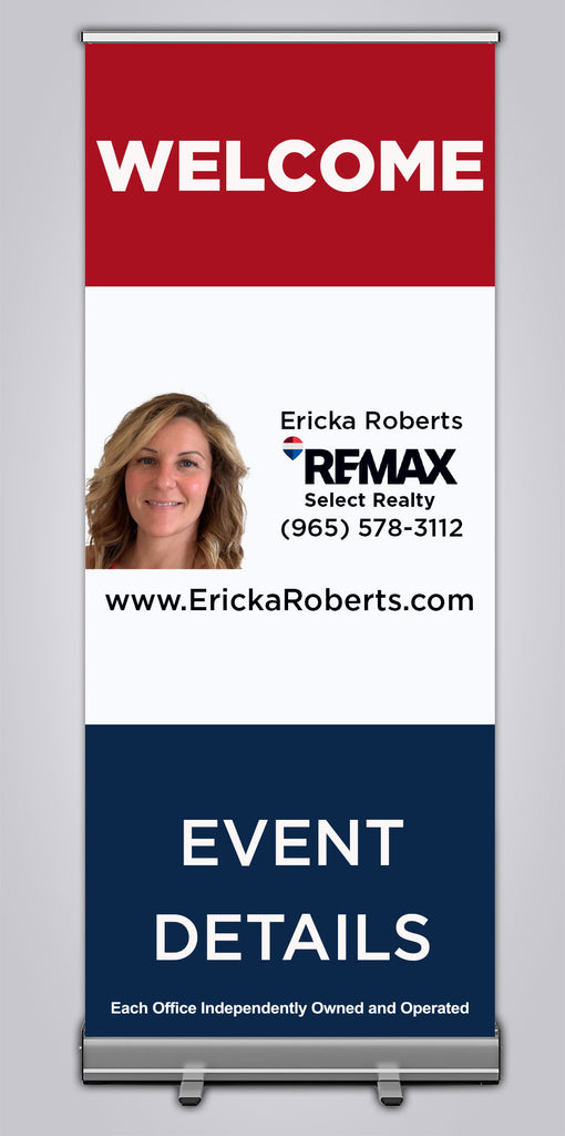 6Ft Retractable Roll Up Banner - Personalized - Brand Refresh