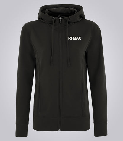 Game Day™ Fleece Full Zip Hooded Ladies' Sweatshirt - Brand Refresh - One Color Logo - Embroidered