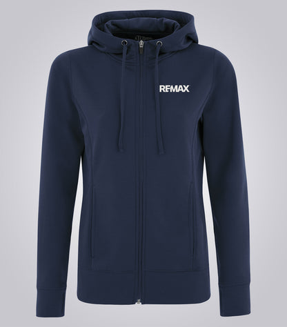 Game Day™ Fleece Full Zip Hooded Ladies' Sweatshirt - Brand Refresh - One Color Logo - Embroidered
