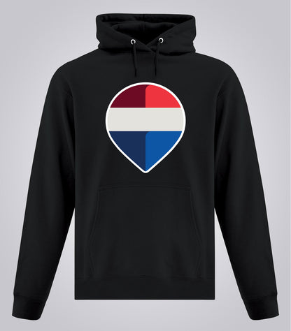 Unisex Everyday Fleece Hooded Sweatshirt - Brand Refresh - Full Color Logo - Print
