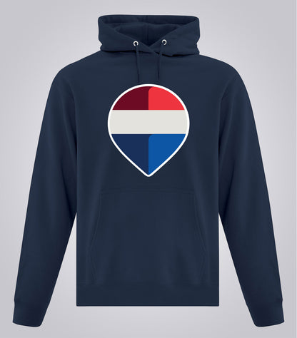 Unisex Everyday Fleece Hooded Sweatshirt - Brand Refresh - Full Color Logo - Print