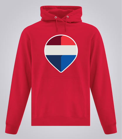 Unisex Everyday Fleece Hooded Sweatshirt - Brand Refresh - Full Color Logo - Print