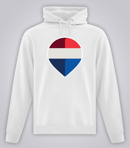 Unisex Everyday Fleece Hooded Sweatshirt - Brand Refresh - Full Color Logo - Print