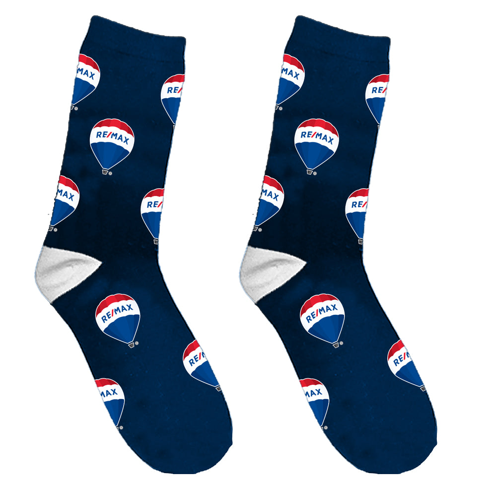 RE/MAX Balloon Crew Socks - Navy