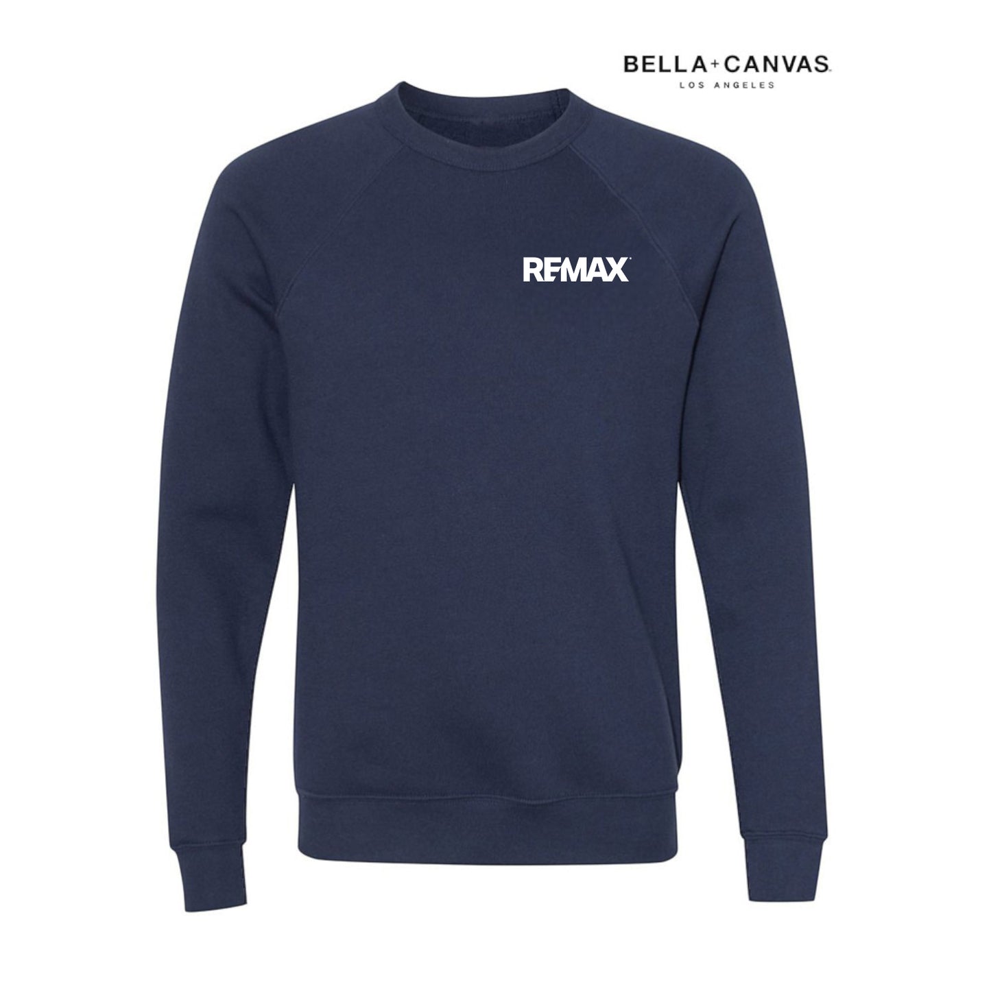 Brand Refresh Bella + Canvas - Unisex Sponge Fleece Raglan Crewneck Sweatshirt - Embroidered